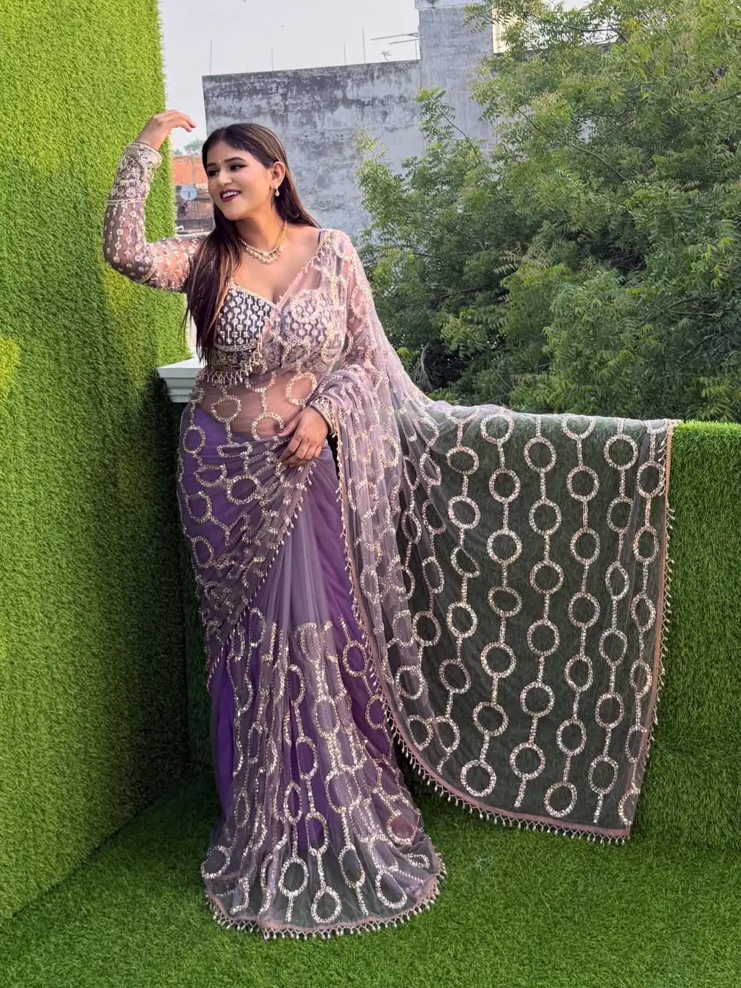 DF 3490 Lavender Color Butterfly Net Heavy Sequins Embroidery work Saree Casual, Wedding, Festive, Events . Expected Delivery  4-6 Working Days @1799/- only                                                                                | Bollywood Sarees, Creative Sarees, Designer Sarees, Embroidered Sarees, Ethnic Saree, Modern Digital sarees, Party Wear Sarees, Sarees