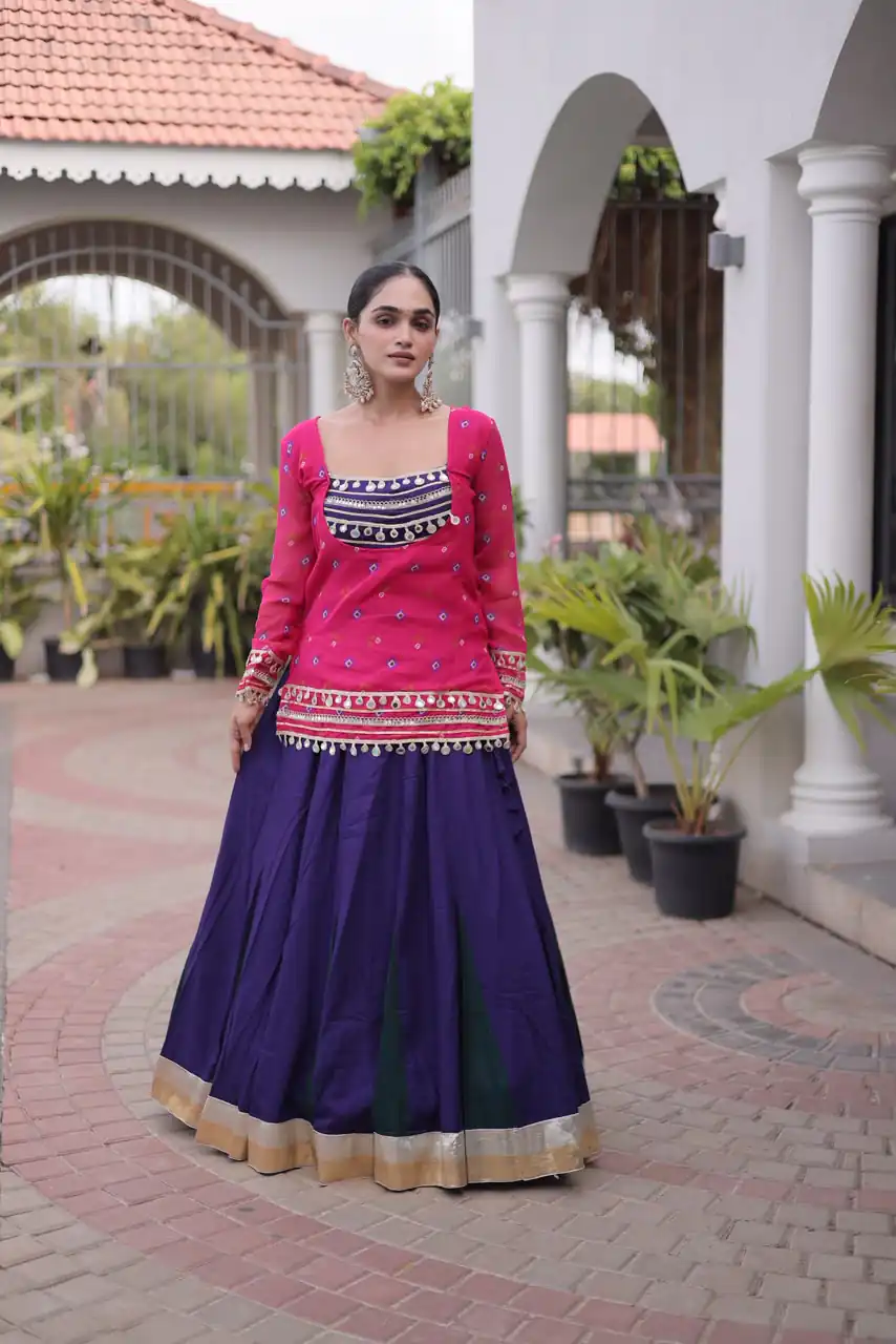 KA 5076 Pink Color Rayon Embroidery Work & Cowrie Work Lehenga Choli . Grab it for ₹2749. Delivery 4-6 Working Days. Shop now. | Bollywood Lehenga, Creative Lehenga, Designer Lehenga, Embroidered Lehenga, Lehenga, Party Wear Lehenga