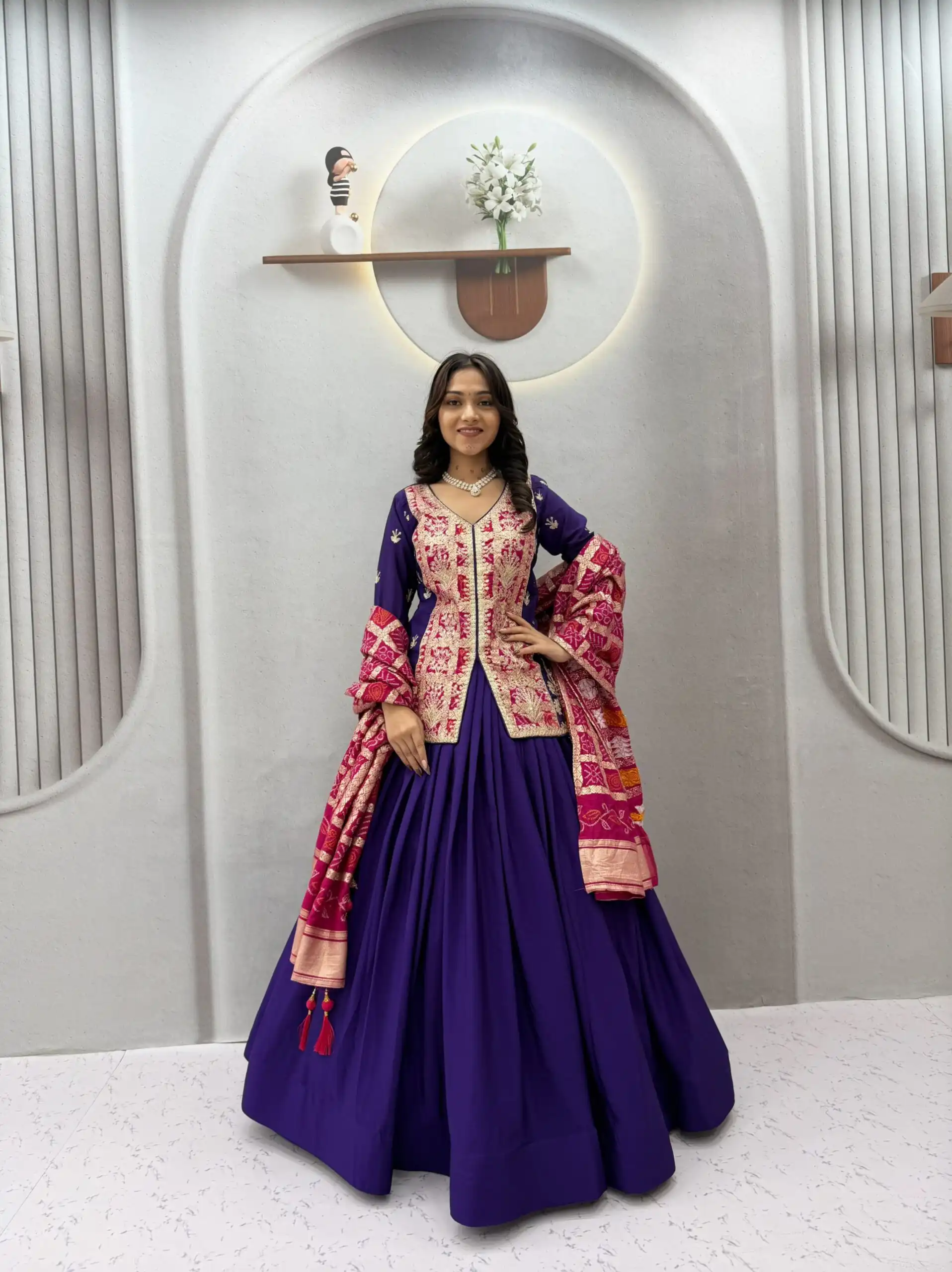 Ram 190 Purple Chinon silk Lehenga Choli with Sequins Work & Embroidery Work. Now at just ₹2749. Delivery 4-6 Working Days. Shop now. | Bollywood Lehenga, Creative Lehenga, Designer Lehenga, Embroidered Lehenga, Lehenga, Party Wear Lehenga
