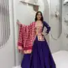 Ram 190 Purple Chinon silk Lehenga Choli with Sequins Work & Embroidery Work. Now at just ₹2749. Delivery 4-6 Working Days. Shop now. | Bollywood Lehenga, Creative Lehenga, Designer Lehenga, Embroidered Lehenga, Lehenga, Party Wear Lehenga