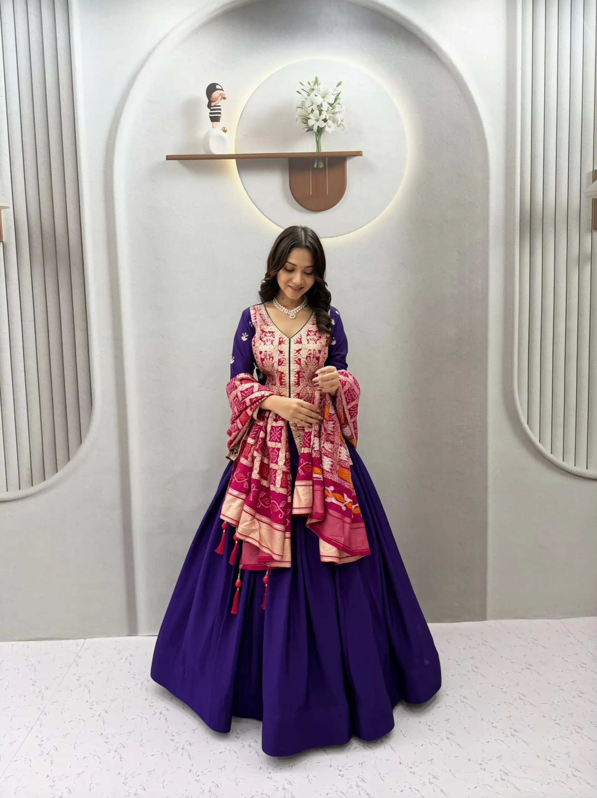 Ram 190 Purple Chinon silk Lehenga Choli with Sequins Work & Embroidery Work. Now at just ₹2749. Delivery 4-6 Working Days. Shop now. | Bollywood Lehenga, Creative Lehenga, Designer Lehenga, Embroidered Lehenga, Lehenga, Party Wear Lehenga