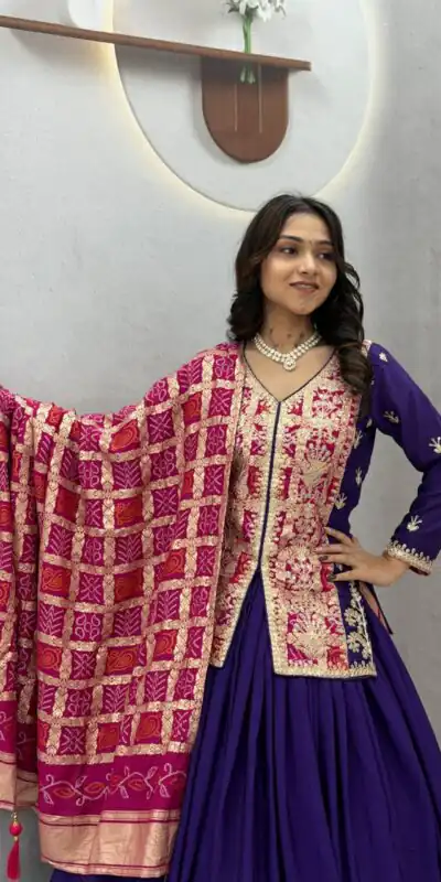 Ram 190 Purple Chinon silk Lehenga Choli with Sequins Work & Embroidery Work. Now at just ₹2749. Delivery 4-6 Working Days. Shop now. | Bollywood Lehenga, Creative Lehenga, Designer Lehenga, Embroidered Lehenga, Lehenga, Party Wear Lehenga