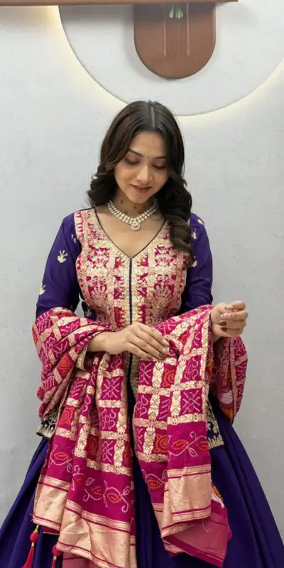 Ram 190 Purple Chinon silk Lehenga Choli with Sequins Work & Embroidery Work. Now at just ₹2749. Delivery 4-6 Working Days. Shop now. | Bollywood Lehenga, Creative Lehenga, Designer Lehenga, Embroidered Lehenga, Lehenga, Party Wear Lehenga