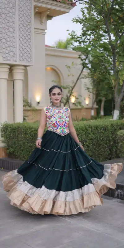 KA 5071 Teal Colour Rayon Embroidery Work & Cowrie Work Lehenga Choli . Grab it for ₹2849. Delivery 4-6 Working Days. Shop now. | Bollywood Lehenga, Creative Lehenga, Designer Lehenga, Embroidered Lehenga, Lehenga, Party Wear Lehenga