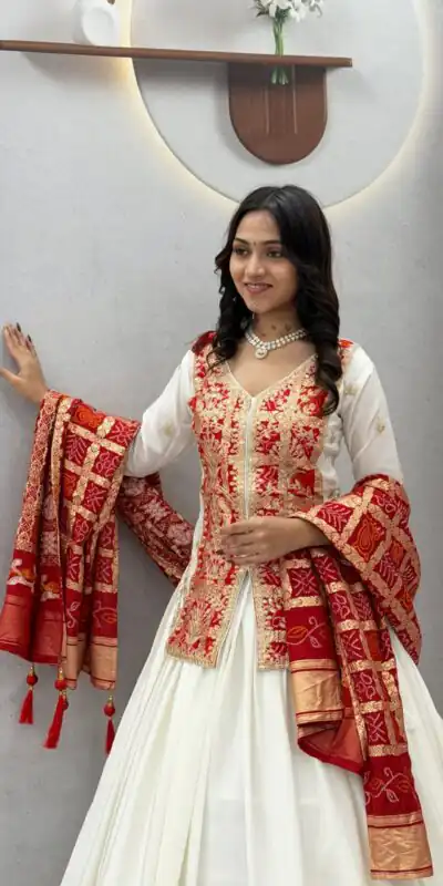 Ram 190 White Chinon silk Lehenga Choli with Sequins Work & Embroidery Work. Now at just ₹2749. Delivery 4-6 Working Days. Shop now. | Bollywood Lehenga, Creative Lehenga, Designer Lehenga, Embroidered Lehenga, Lehenga, Party Wear Lehenga