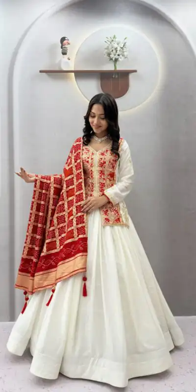 Ram 190 White Chinon silk Lehenga Choli with Sequins Work & Embroidery Work. Now at just ₹2749. Delivery 4-6 Working Days. Shop now. | Bollywood Lehenga, Creative Lehenga, Designer Lehenga, Embroidered Lehenga, Lehenga, Party Wear Lehenga