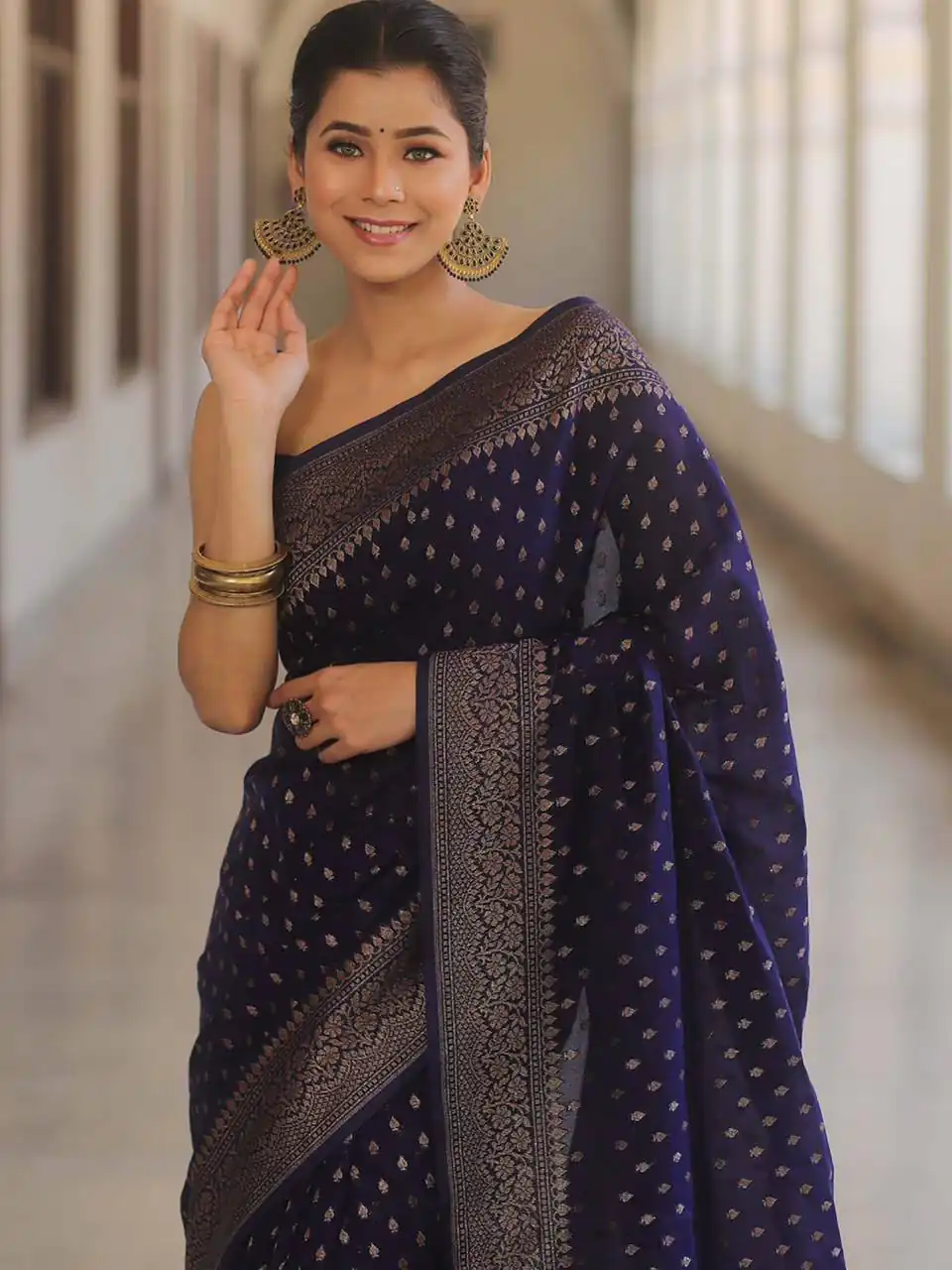 KPR 266 Dark Purple Soft Lichi Silk Cloth Saree Perfect for Wedding, Party, Family Gatherings, Sangeet, Ethnic Day – Festive Deal ₹1349. Delivery 4-6 Workin | Bollywood Sarees, Creative Sarees, Designer Sarees, Embroidered Sarees, Ethnic Saree, Modern Digital sarees, Party Wear Sarees, Sarees