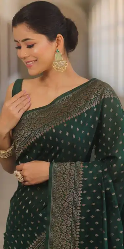 KPR 266 Green Soft Lichi Silk Cloth Saree Perfect for Wedding, Party, Family Gatherings, Sangeet, Ethnic Day – . Festive Deal ₹1349. Delivery 4-6 Workin | Bollywood Sarees, Creative Sarees, Designer Sarees, Embroidered Sarees, Ethnic Saree, Modern Digital sarees, Party Wear Sarees, Sarees