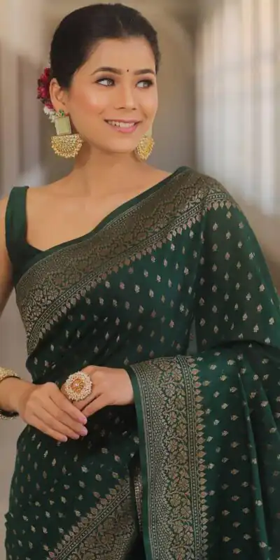 KPR 266 Green Soft Lichi Silk Cloth Saree Perfect for Wedding, Party, Family Gatherings, Sangeet, Ethnic Day – . Festive Deal ₹1349. Delivery 4-6 Workin | Bollywood Sarees, Creative Sarees, Designer Sarees, Embroidered Sarees, Ethnic Saree, Modern Digital sarees, Party Wear Sarees, Sarees