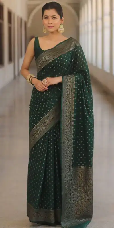 KPR 266 Green Soft Lichi Silk Cloth Saree Perfect for Wedding, Party, Family Gatherings, Sangeet, Ethnic Day – . Festive Deal ₹1349. Delivery 4-6 Workin | Bollywood Sarees, Creative Sarees, Designer Sarees, Embroidered Sarees, Ethnic Saree, Modern Digital sarees, Party Wear Sarees, Sarees