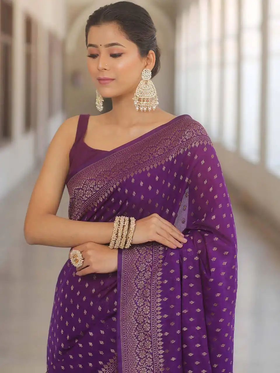 KPR 266 Purple Soft Lichi Silk Cloth Saree Perfect for Wedding, Party, Family Gatherings, Sangeet, Ethnic Day – . Festive Deal ₹1349. Delivery 4-6 Workin | Bollywood Sarees, Creative Sarees, Designer Sarees, Embroidered Sarees, Ethnic Saree, Modern Digital sarees, Party Wear Sarees, Sarees