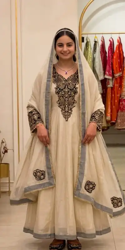 Alternative view of Nice Black Soft Organza Embroider Work Salwar Suit