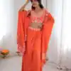 SP 73 Orange French Crep Silk Salwar Suit Perfect for Wedding, Party, Engagement, Baisakhi, Pongal – . Special Price ₹2149. Delivery 4-6 Working Days | Jump Suits, Straight Suits, Casual Suits, Creative suits, Designer Suits, Palazzo Suits, Party Wear Suits, Patiala Suits, Salwar suit