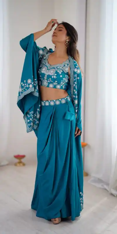 SP 73 Teal French Crep Silk Salwar Suit Perfect for Wedding, Party, Engagement, Baisakhi, Pongal – . Special Price ₹2149. Delivery 4-6 Working Days | Jump Suits, Straight Suits, Casual Suits, Creative suits, Designer Suits, Palazzo Suits, Party Wear Suits, Patiala Suits, Salwar suit