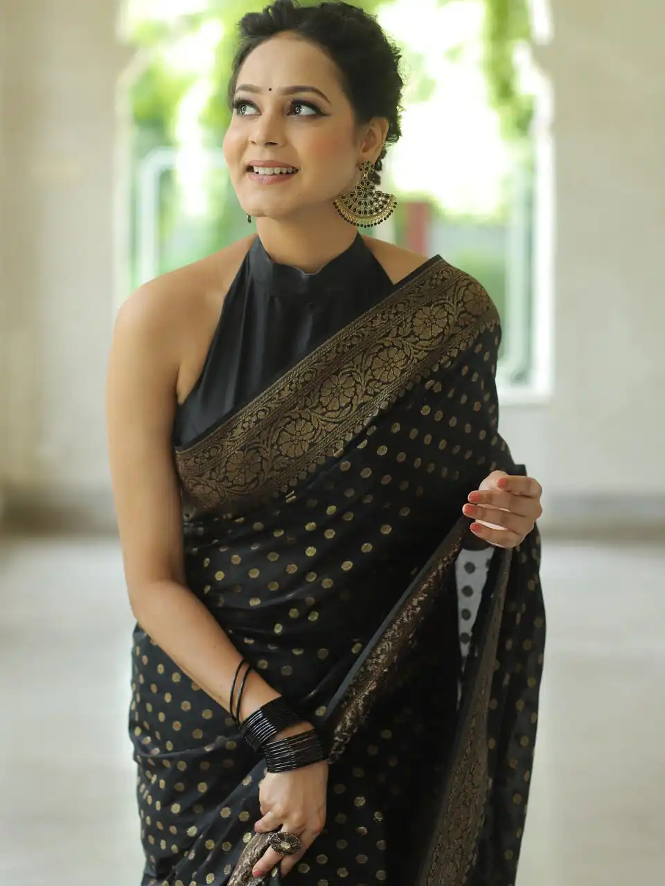 KPR 233 Black in Soft Lichi Silk Lace Border & Lace Work Saree . Available at ₹1549 only. Delivery 4-6 Working Days. Shop now. | Bollywood Sarees, Creative Sarees, Designer Sarees, Embroidered Sarees, Ethnic Saree, Modern Digital sarees, Party Wear Sarees, Sarees