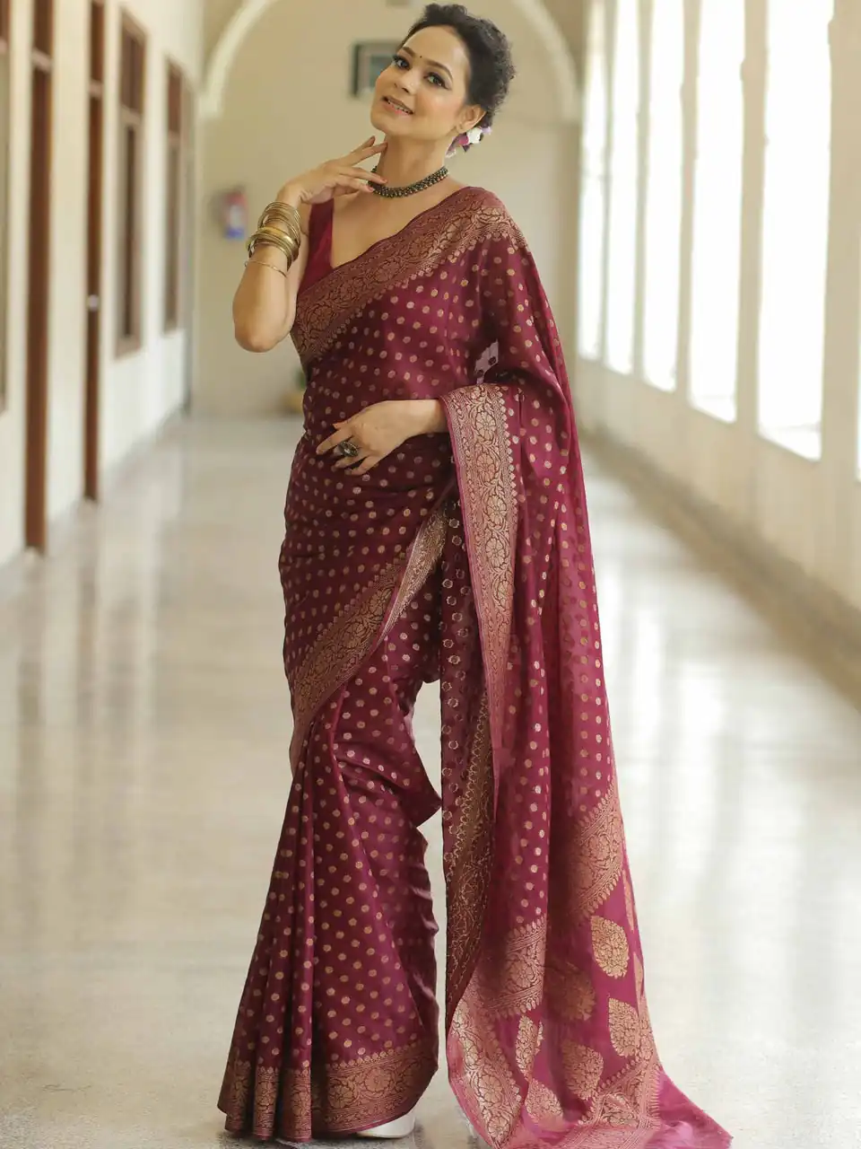 KPR 233 Maroon in Soft Lichi Silk Lace Border & Lace Work Saree . Available at ₹1549 only. Delivery 4-6 Working Days. Shop now. | Bollywood Sarees, Creative Sarees, Designer Sarees, Embroidered Sarees, Ethnic Saree, Modern Digital sarees, Party Wear Sarees, Sarees