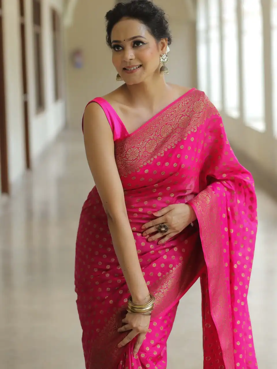 KPR 233 Pink in Soft Lichi Silk Lace Border & Lace Work Saree . Available at ₹1549 only. Delivery 4-6 Working Days. Shop now. | Bollywood Sarees, Creative Sarees, Designer Sarees, Embroidered Sarees, Ethnic Saree, Modern Digital sarees, Party Wear Sarees, Sarees