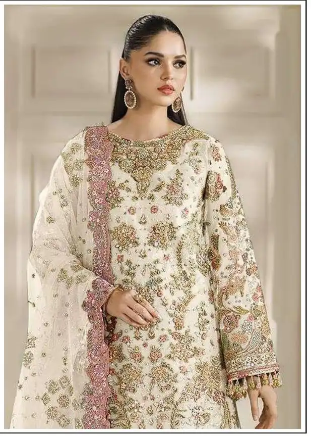 FC 1231 White Chiffon Salwar Suit with Embroidery Work & Sequins Work. Introductory Price ₹2949. Delivery 4-6 Working Days. Shop now. | Jump Suits, Straight Suits, Casual Suits, Creative suits, Designer Suits, Palazzo Suits, Party Wear Suits, Patiala Suits, Salwar suit