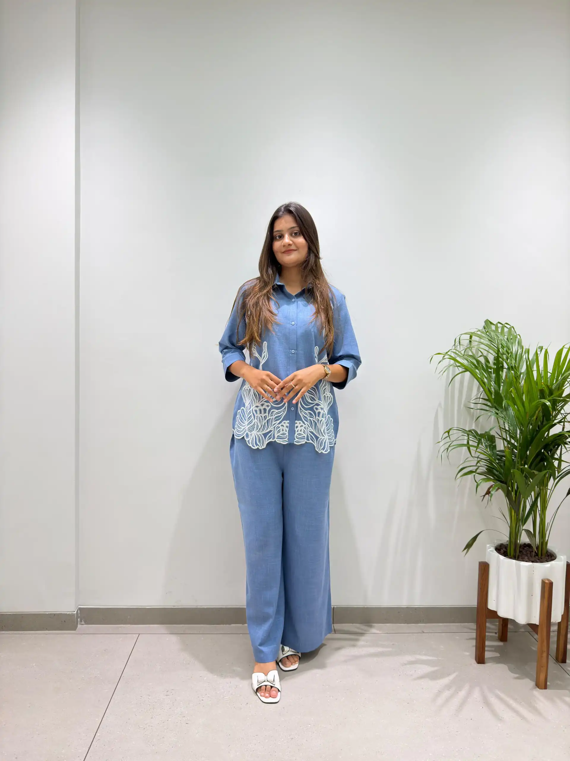BE 496 Blue in Cotton Denim Embroidery Work & Sequins Work Kurti . Grab it for ₹1949. Delivery 4-6 Working Days. Shop now. | Bollywood Kurti, Creative Kurtis, Designer Kurti, Kurti, Party Wear Kurti, Selfie Kurti