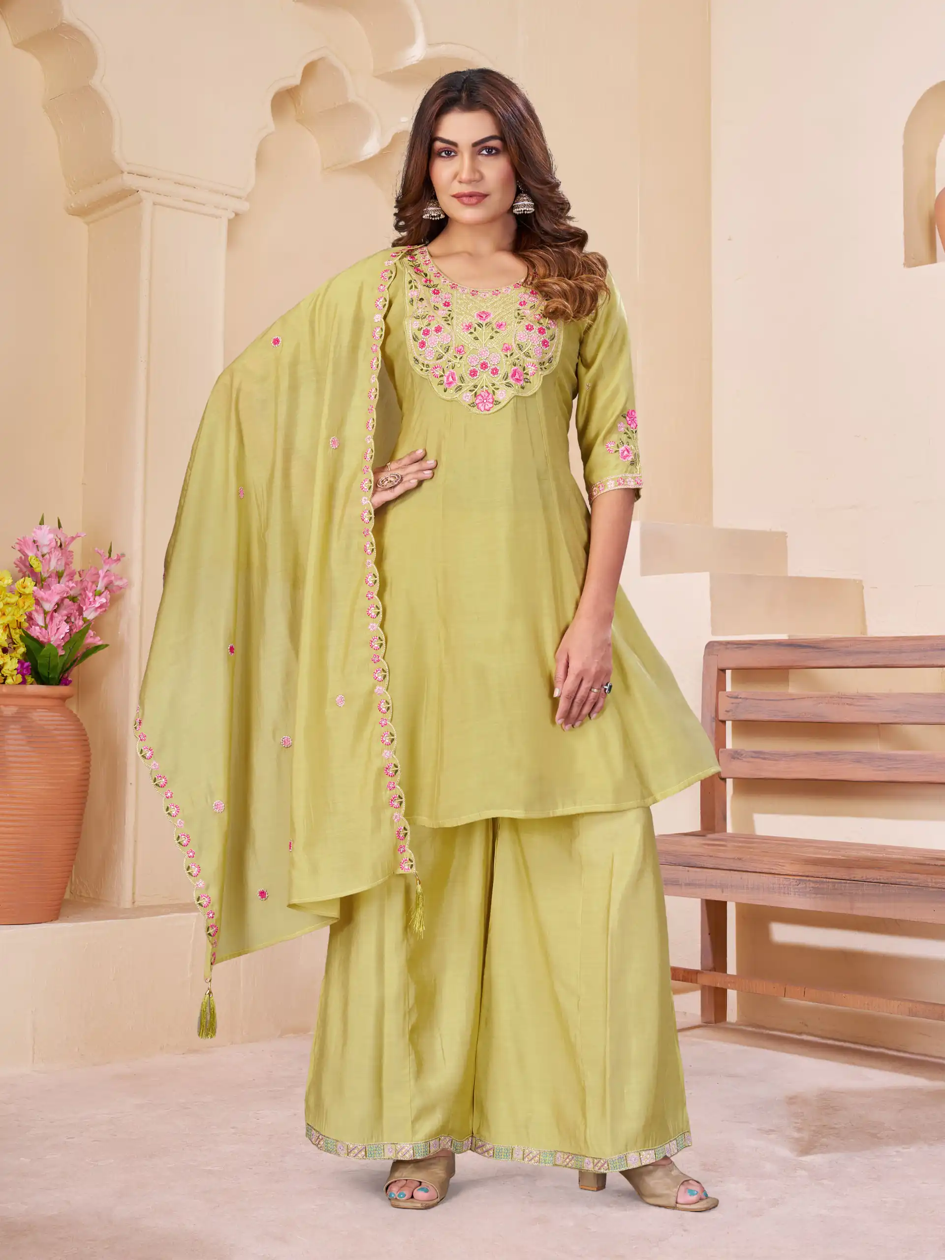 DIVA 172 Yellow Mal Chanderi Salwar Suit Perfect for Wedding, Party, Baisakhi, Housewarming, Sangeet – Introductory Price ₹2799. Delivery 4-6 Working D | Jump Suits, Straight Suits, Casual Suits, Creative suits, Designer Suits, Palazzo Suits, Party Wear Suits, Patiala Suits, Salwar suit
