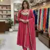 LG 2145 Pink Mul Chanderi Salwar Suit with Embroidery Work & Sequins Work. Festive Deal ₹2799. Delivery 4-6 Working Days. Shop nowp | Jump Suits, Straight Suits, Casual Suits, Creative suits, Designer Suits, Palazzo Suits, Party Wear Suits, Patiala Suits, Salwar suit