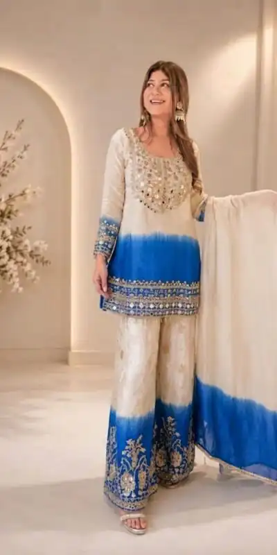 BE 491 Blue  in Star Georgette Embroidery Work Salwar Suit . Introductory Price ₹2349. Delivery 4-6 Working Days. Shop now. | Jump Suits, Straight Suits, Casual Suits, Creative suits, Designer Suits, Palazzo Suits, Party Wear Suits, Patiala Suits, Salwar suit