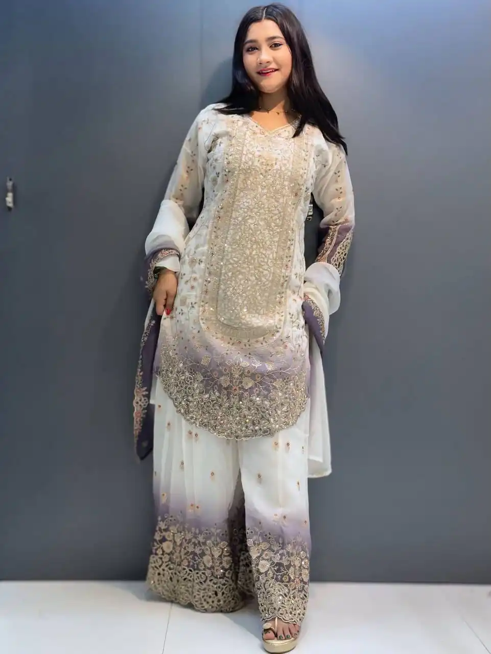KF 1722 Lavender  in Star Georgette Embroidery Work Salwar Suit . Introductory Price ₹2349. Delivery 4-6 Working Days. Shop now. | Jump Suits, Straight Suits, Casual Suits, Creative suits, Designer Suits, Palazzo Suits, Party Wear Suits, Patiala Suits, Salwar suit
