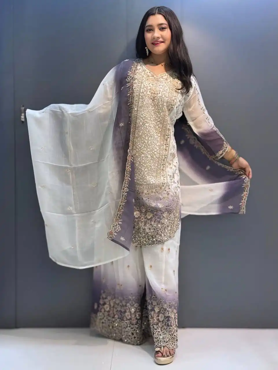 KF 1722 Lavender  in Star Georgette Embroidery Work Salwar Suit . Introductory Price ₹2349. Delivery 4-6 Working Days. Shop now. | Jump Suits, Straight Suits, Casual Suits, Creative suits, Designer Suits, Palazzo Suits, Party Wear Suits, Patiala Suits, Salwar suit