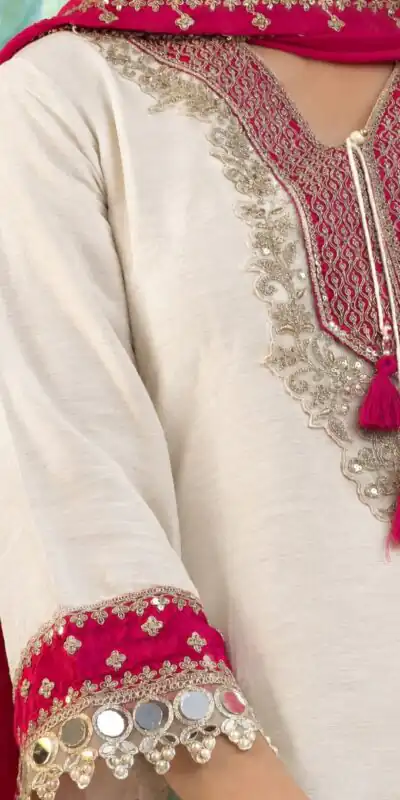ZSR 3190 White Color Chinon Silk Embroidery Work Salwar Suit . Get it for ₹2349. Delivery 4-6 Working Days. Online Shop now. | Jump Suits, Straight Suits, Casual Suits, Creative suits, Designer Suits, Palazzo Suits, Party Wear Suits, Patiala Suits, Salwar suit