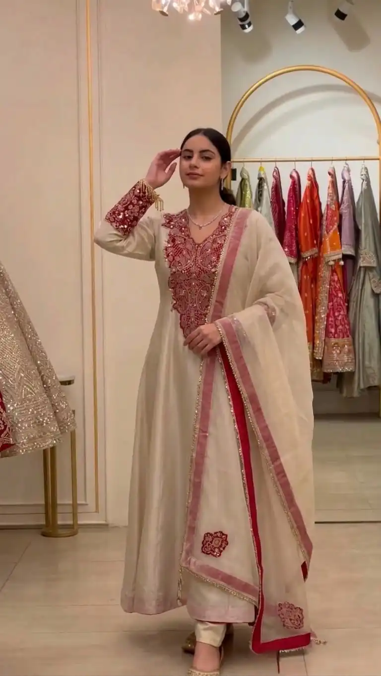 KF 1734 Pink Soft Organza Salwar Suit with Embroidery Work & Cut Work. Available at ₹2249 only. Delivery 4-6 Working Days. Shop now. | Jump Suits, Straight Suits, Casual Suits, Creative suits, Designer Suits, Palazzo Suits, Party Wear Suits, Patiala Suits, Salwar suit