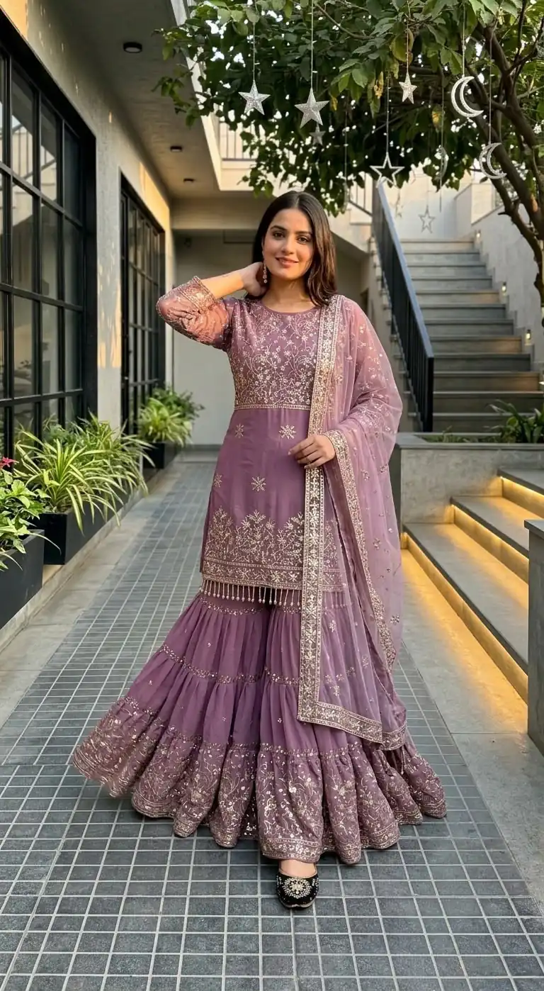 KF 1735 Onion Faux Georgette Salwar Suit with Mirror Work & Embroidery Work. Get it for ₹2949. Delivery 4-6 Working Days. Shop now. | Jump Suits, Straight Suits, Casual Suits, Creative suits, Designer Suits, Palazzo Suits, Party Wear Suits, Patiala Suits, Salwar suit