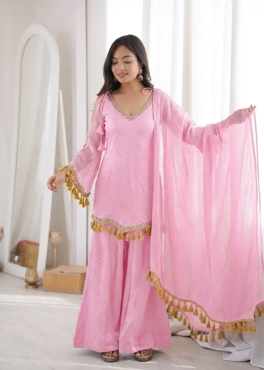 SRK 5357 Pink Doremon Crush Salwar Suit Perfect for Wedding, Party, Traditional Day, Baisakhi, Karwa Chauth – . Exclusive Offer ₹2099. Delive | Jump Suits, Straight Suits, Casual Suits, Creative suits, Designer Suits, Palazzo Suits, Party Wear Suits, Patiala Suits, Salwar suit