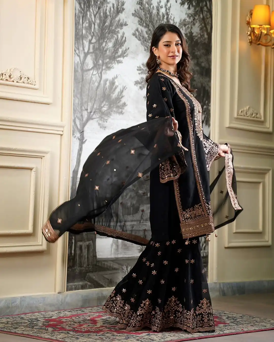 NSR 890 Black Fendy Silk Salwar Suitwith Embroidery Work & Lace Work. Now at just ₹2399. Delivery 4-6 Working Days. Shop now. | Jump Suits, Straight Suits, Casual Suits, Creative suits, Designer Suits, Palazzo Suits, Party Wear Suits, Patiala Suits, Salwar suit