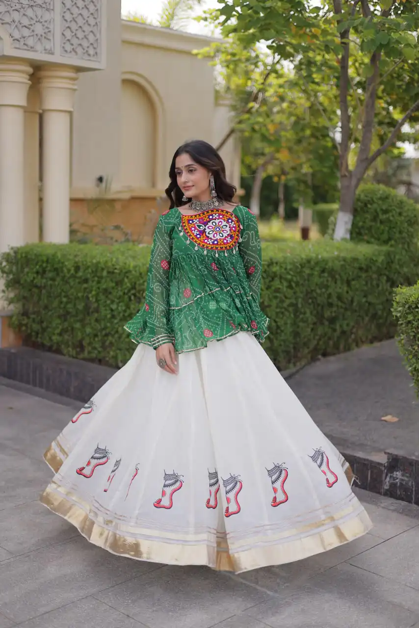 KA 5084 Green Kora Cotton Lehenga Choli erfect for Wedding, Party, Haldi, Traditional Day, Makar Sankranti – . Special Price ₹2799. Delivery 4-6 Working | Bollywood Lehenga, Creative Lehenga, Designer Lehenga, Embroidered Lehenga, Lehenga, Party Wear Lehenga