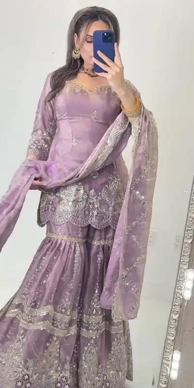 NF 1297 Lavender Fendy Silk Salwar Suitwith Embroidery Work & Lace Work. Now at just ₹2799. Delivery 4-6 Working Days. Shop now. | Jump Suits, Straight Suits, Casual Suits, Creative suits, Designer Suits, Palazzo Suits, Party Wear Suits, Patiala Suits, Salwar suit