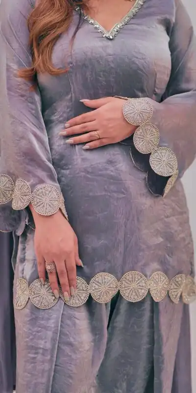 MF 545 Lavender Fendy Silk Salwar Suitwith Embroidery Work & Lace Work. Now at just ₹2099. Delivery 4-6 Working Days. Shop now. | Jump Suits, Straight Suits, Casual Suits, Creative suits, Designer Suits, Palazzo Suits, Party Wear Suits, Patiala Suits, Salwar suit
