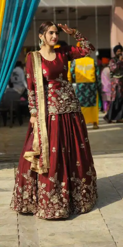 BT 5049 Maroon in Color Fendy Silk Designer Work Salwar Suit . Introductory Price ₹2849. Delivery 4-6 Working Days. Shop now. | Jump Suits, Straight Suits, Casual Suits, Creative suits, Designer Suits, Palazzo Suits, Party Wear Suits, Patiala Suits, Salwar suit