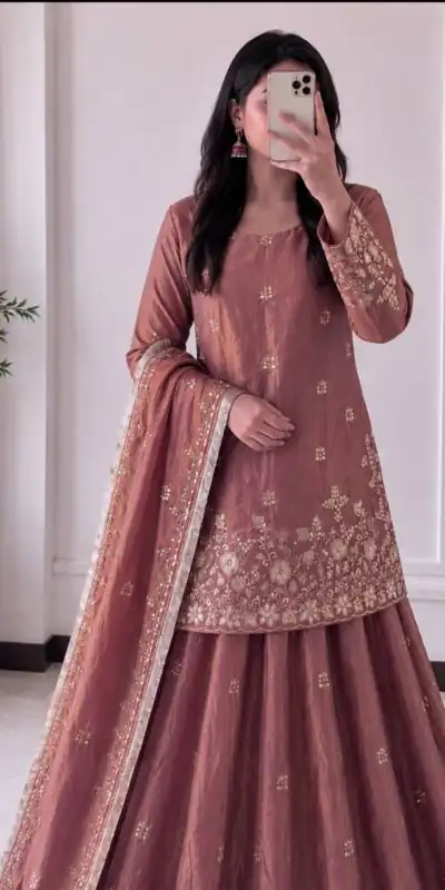 BT 5049 Peach in Color Fendy Silk Designer Work Salwar Suit . Introductory Price ₹2849. Delivery 4-6 Working Days. Shop now. | Jump Suits, Straight Suits, Casual Suits, Creative suits, Designer Suits, Palazzo Suits, Party Wear Suits, Patiala Suits, Salwar suit