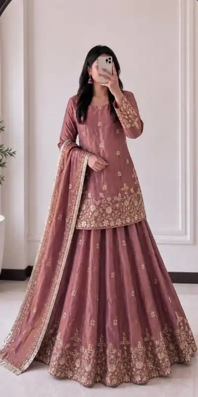 BT 5049 Peach in Color Fendy Silk Designer Work Salwar Suit . Introductory Price ₹2849. Delivery 4-6 Working Days. Shop now. | Jump Suits, Straight Suits, Casual Suits, Creative suits, Designer Suits, Palazzo Suits, Party Wear Suits, Patiala Suits, Salwar suit