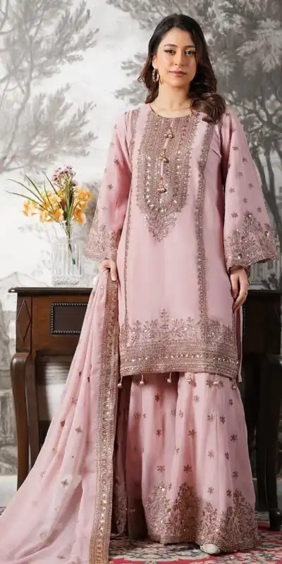 NSR 890 Pink Fendy Silk Salwar Suitwith Embroidery Work & Lace Work. Now at just ₹2399. Delivery 4-6 Working Days. Shop now. | Jump Suits, Straight Suits, Casual Suits, Creative suits, Designer Suits, Palazzo Suits, Party Wear Suits, Patiala Suits, Salwar suit