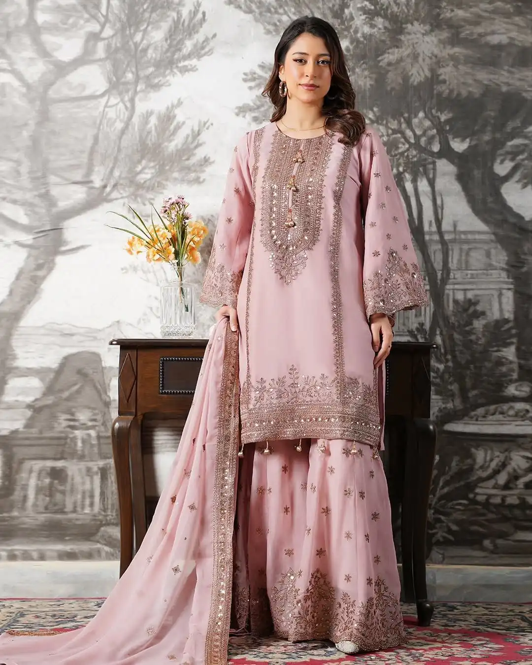 NSR 890 Pink Fendy Silk Salwar Suitwith Embroidery Work & Lace Work. Now at just ₹2399. Delivery 4-6 Working Days. Shop now. | Jump Suits, Straight Suits, Casual Suits, Creative suits, Designer Suits, Palazzo Suits, Party Wear Suits, Patiala Suits, Salwar suit
