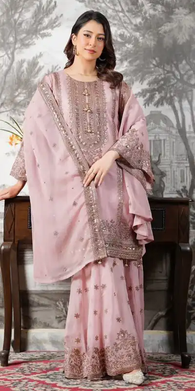 NSR 890 Pink Fendy Silk Salwar Suitwith Embroidery Work & Lace Work. Now at just ₹2399. Delivery 4-6 Working Days. Shop now. | Jump Suits, Straight Suits, Casual Suits, Creative suits, Designer Suits, Palazzo Suits, Party Wear Suits, Patiala Suits, Salwar suit