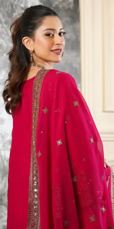 NSR 890 Red Fendy Silk Salwar Suitwith Embroidery Work & Lace Work. Now at just ₹2399. Delivery 4-6 Working Days. Shop now. | Jump Suits, Straight Suits, Casual Suits, Creative suits, Designer Suits, Palazzo Suits, Party Wear Suits, Patiala Suits, Salwar suit