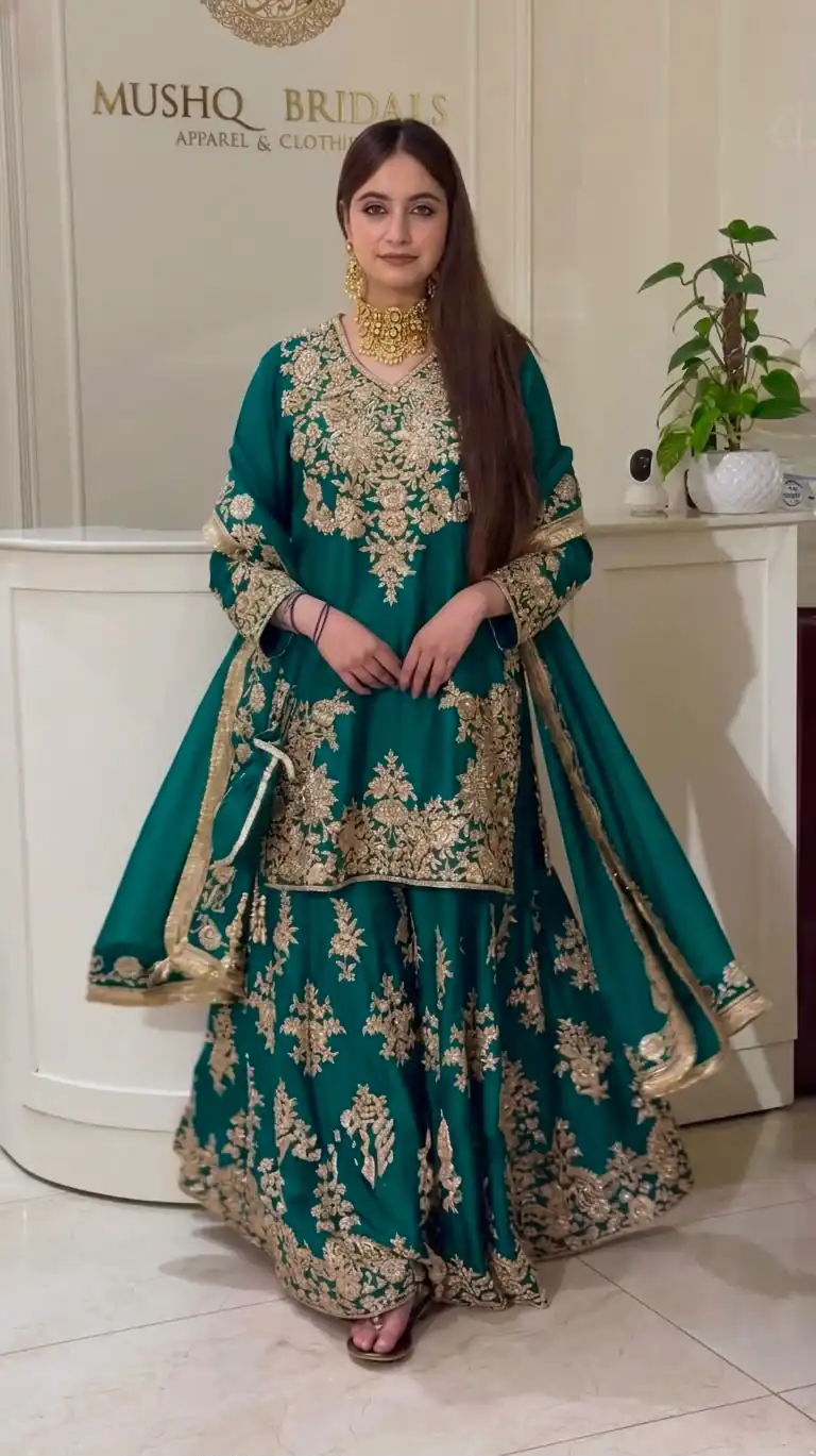 MT 1079 Teal Natural Silk Salwar Suit with Sequins Work & Embroidery Work. Special Price ₹2449. Delivery 4-6 Working Days. Shop now. | Jump Suits, Straight Suits, Casual Suits, Creative suits, Designer Suits, Palazzo Suits, Party Wear Suits, Patiala Suits, Salwar suit