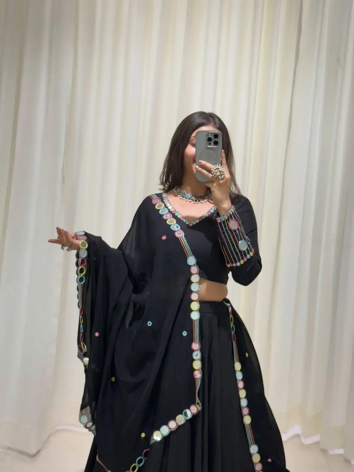 BE 504 Blacke Color Rayon Embroidery Work & Cowrie Work Lehenga Choli . Grab it for ₹2449. Delivery 4-6 Working Days. Shop now. | Bollywood Lehenga, Creative Lehenga, Designer Lehenga, Embroidered Lehenga, Lehenga, Party Wear Lehenga