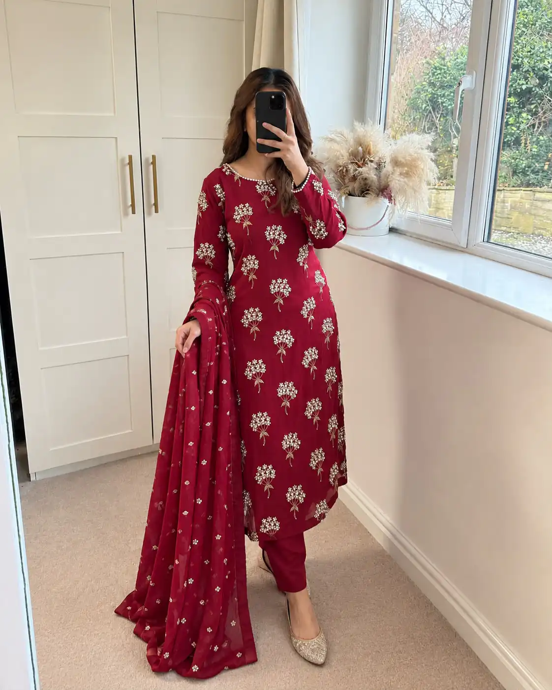 Aglow Pink Chinon Sequence Work Salwar Suit - Image 4