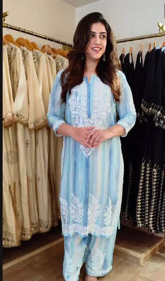 BE 460 Blue Rayon Salwar Suit with Embroidery Work & Thread Embroidery. Best Price ₹2099. Delivery 4-6 Working Days. Shop now. | Jump Suits, Straight Suits, Casual Suits, Creative suits, Designer Suits, Palazzo Suits, Party Wear Suits, Patiala Suits, Salwar suit