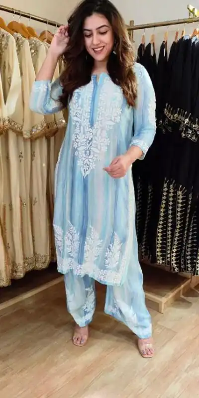 BE 460 Blue Rayon Salwar Suit with Embroidery Work & Thread Embroidery. Best Price ₹2099. Delivery 4-6 Working Days. Shop now. | Jump Suits, Straight Suits, Casual Suits, Creative suits, Designer Suits, Palazzo Suits, Party Wear Suits, Patiala Suits, Salwar suit