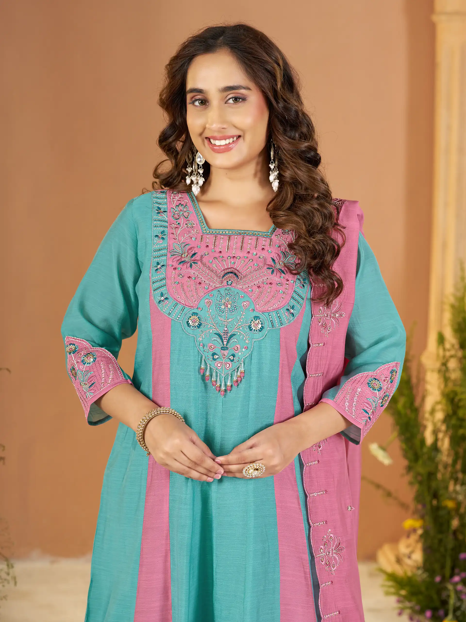 DIVA 186 Blue Mal Chanderi Salwar Suit Perfect for Wedding, Party, Baisakhi, Housewarming, Sangeet – Introductory Price ₹2899. Delivery 4-6 Working D | Jump Suits, Straight Suits, Casual Suits, Creative suits, Designer Suits, Palazzo Suits, Party Wear Suits, Patiala Suits, Salwar suit