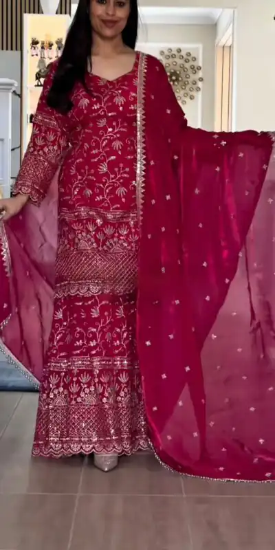 MF 479 Pink in Color Fendy Crush Silk Designer Work Salwar Suit . Introductory Price ₹2999. Delivery 4-6 Working Days. Shop now. | Jump Suits, Straight Suits, Casual Suits, Creative suits, Designer Suits, Palazzo Suits, Party Wear Suits, Patiala Suits, Salwar suit
